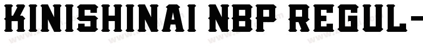 Kinishinai NBP Regul字体转换